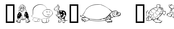 Keya's Turtles font preview
